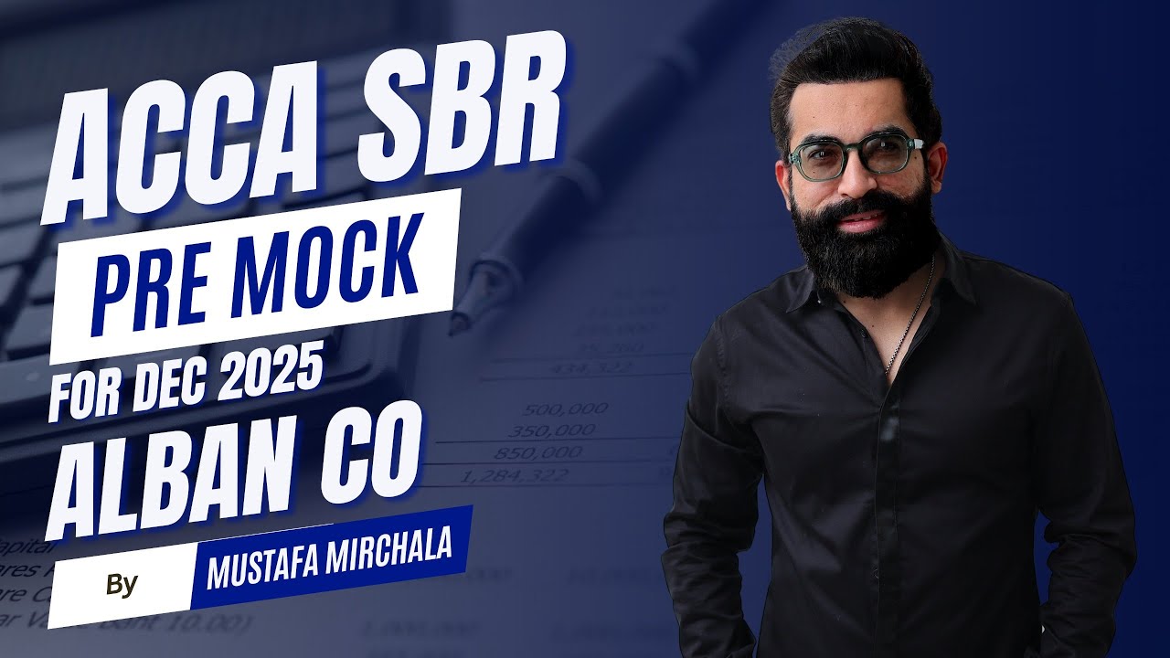 Пробный экзамен ACCA SBR, декабрь 2025 г. | Этика Албан Ко | Стратегическая бизнес-отчетность ACC...
