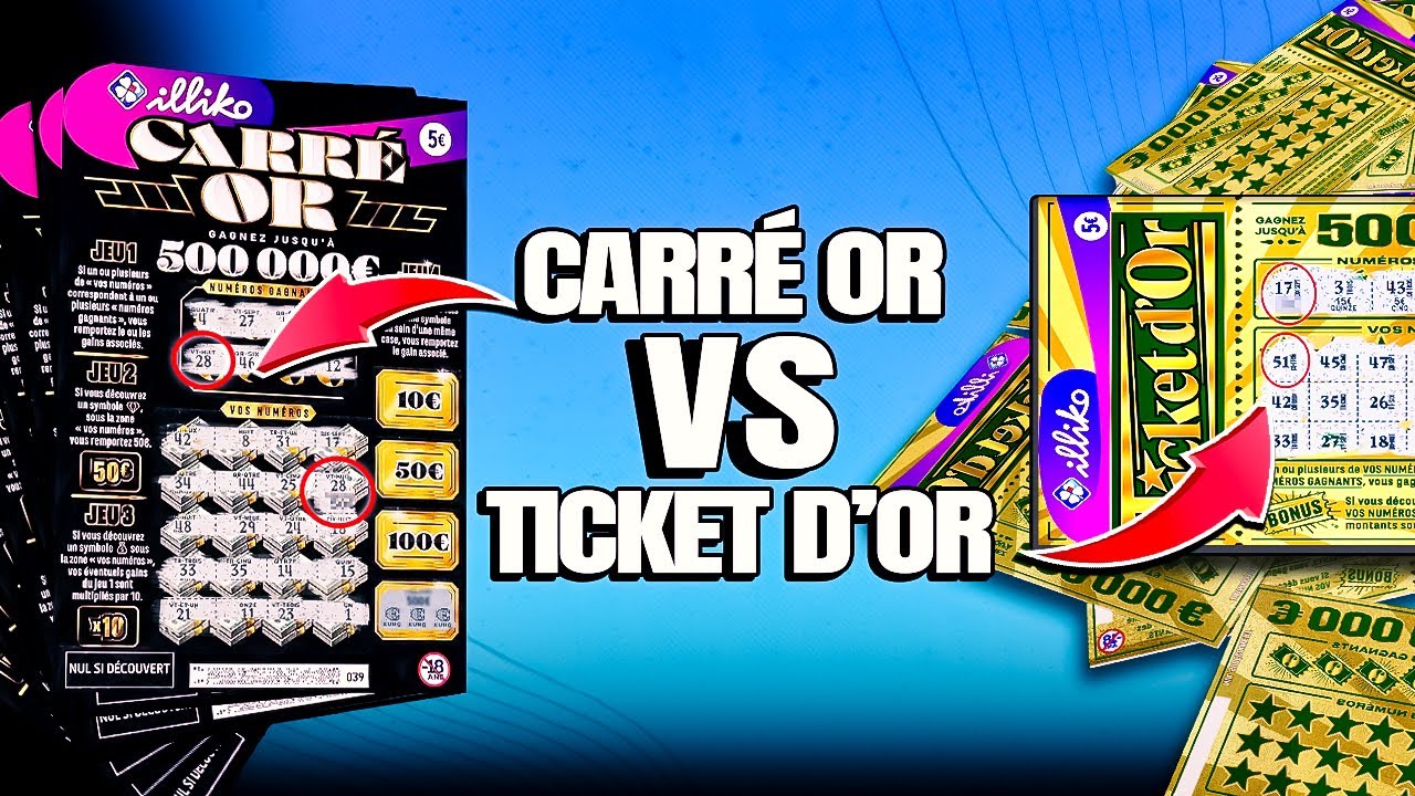 TICKETS D’OR VS CARRE OR ! Lequel gagnera le plus (GROS GAINS 💰)