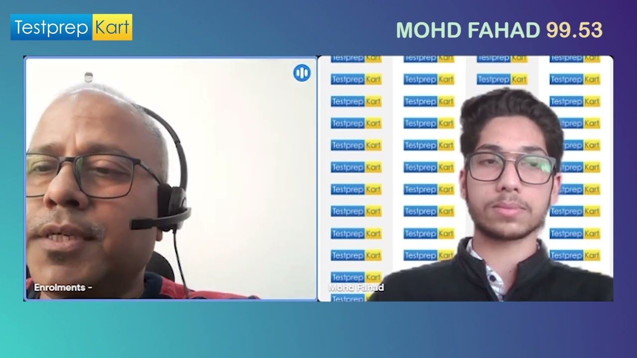 MOHD. FAHAD Score 99.53%ile - TestprepKart JEE Topper, 2023 1st Attempt From Saudi Arabia