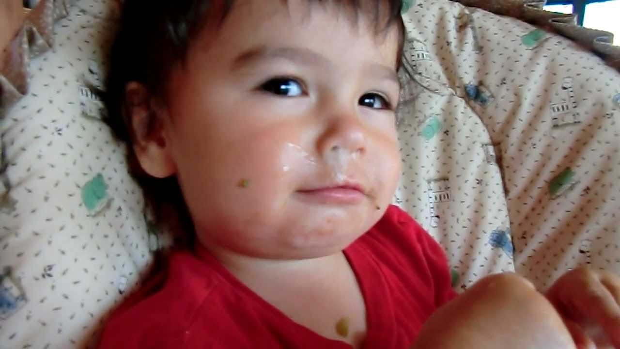 Baby X. Blows Snot Bubbles--VIEWER DISCRETION ADVISED