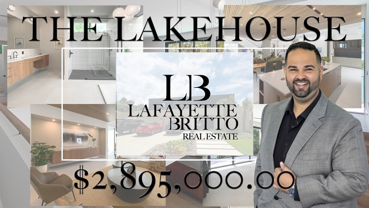 $2,895,000.00 Winter Park Modern Contemporary home tour - The Lakehouse