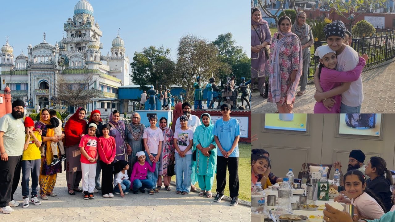 Aaj Sari Family ekathi ho k Gurdwara Mehdiana Sahib Gye 🙏🏻Pinder Pawan 