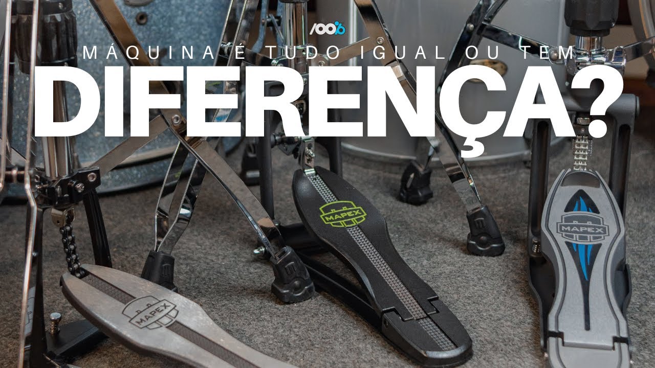 Todos os detalhes de 3 Máquinas de Chimbal da Mapex para ocê ver a diferença e escolher a sua