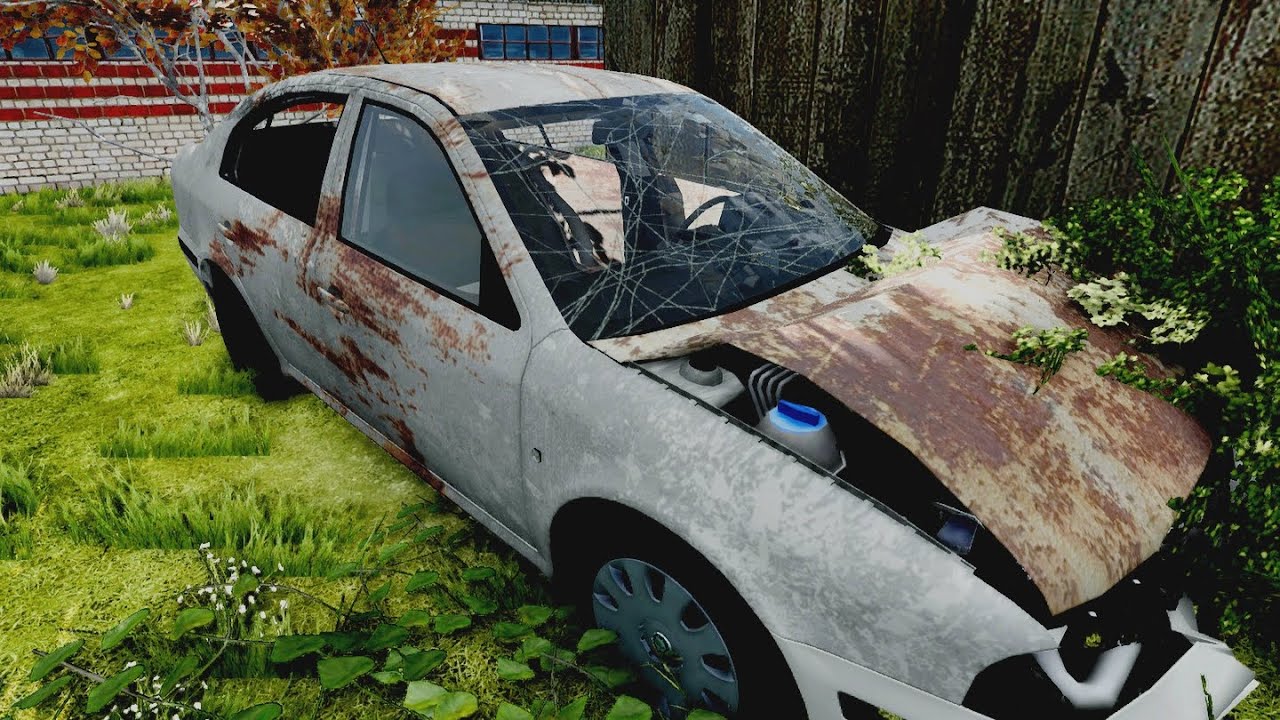 НАШЕЛ БРОШЕННУЮ ШКОДУ ОКТАВИЮ В ДЕРЕВНЕ  - BeamNG.drive