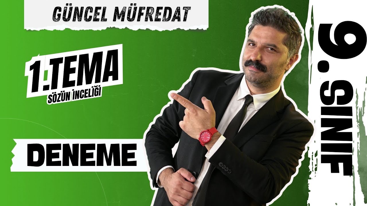 9.SINIF | Deneme | Türk Dili ve Edebiyatı | GÜNCEL MÜFREDAT