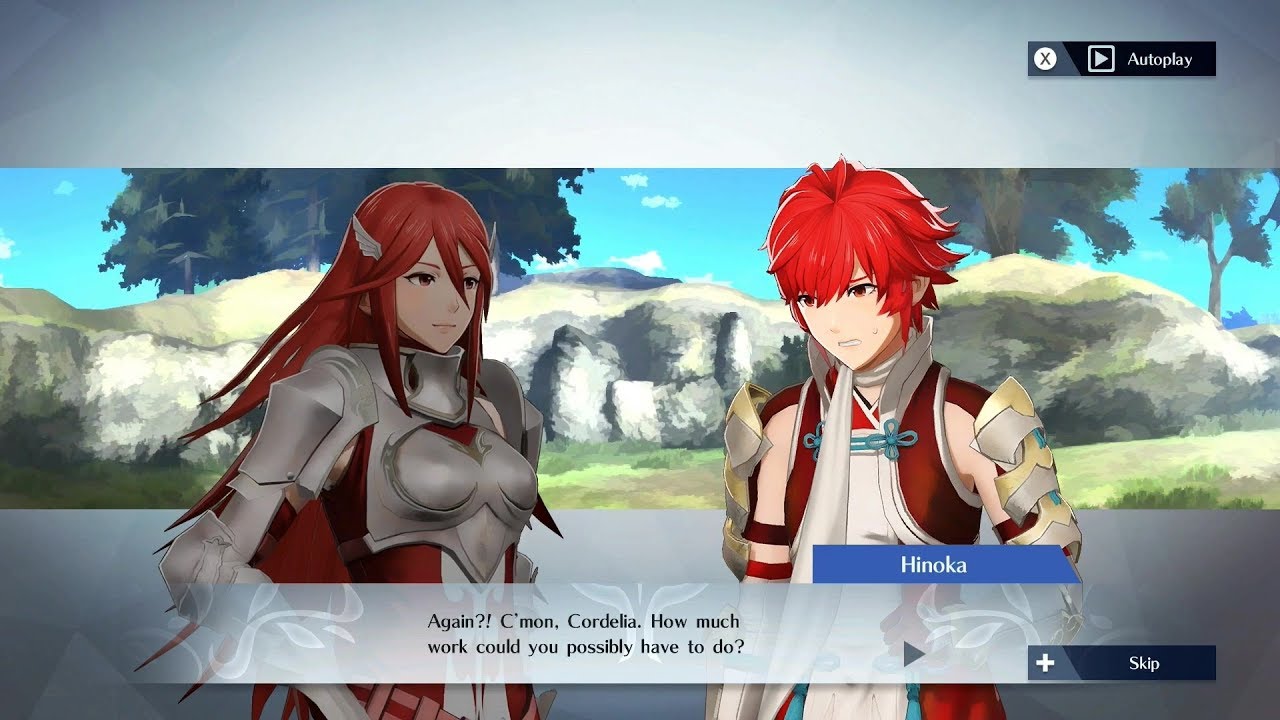 Fire Emblem Warriors - Cordelia & Hinoka Support Conversation