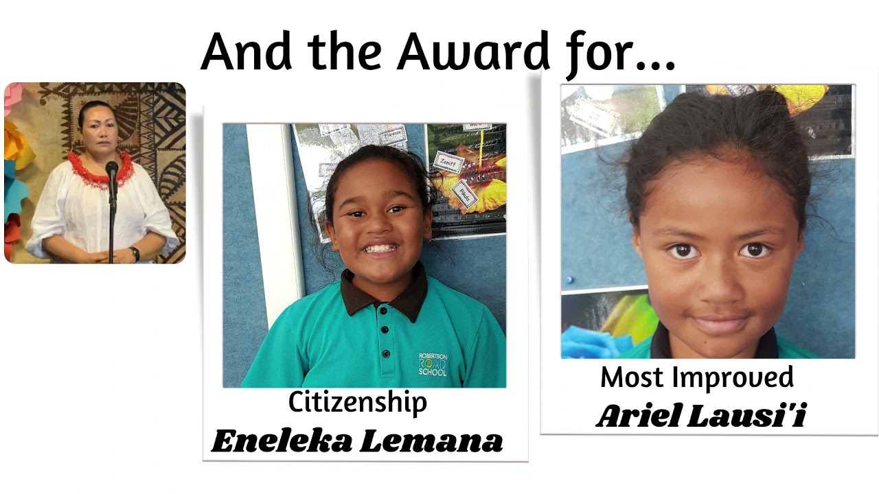ROBERTSON RD SCHOOL  YEAR 3 & 4 VIRTUAL PRIZEGIVING 2021