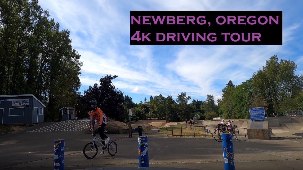 Newberg, Oregon | 4k Driving Tour | George Fox Campus Tour