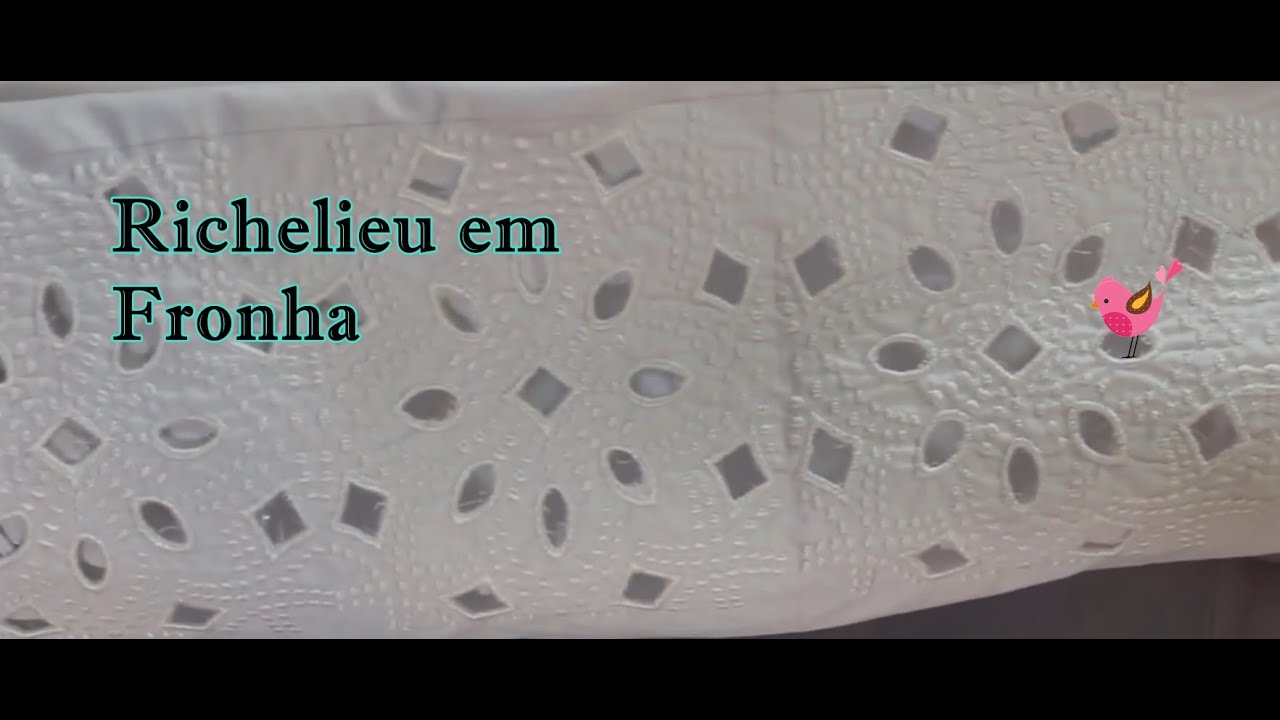 Richelieu Bordado em Fronha