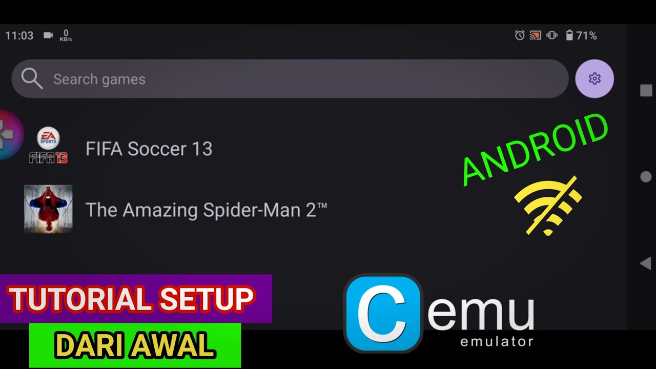 Cara Pasang CEMU Emulator Android - Cara setup CEMU EMULATOR Android