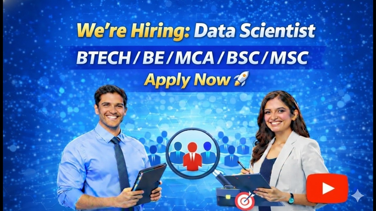 Data Scientist : Job Opening : BTECH / BE / MCA / BSC / MSC