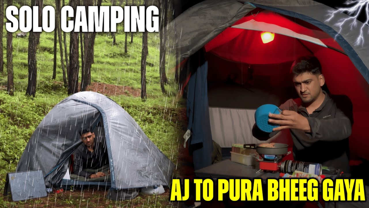 Solo Camping In Rain | Forest Camping | First Ever SOLO Camping #solo #camping #campingvlog