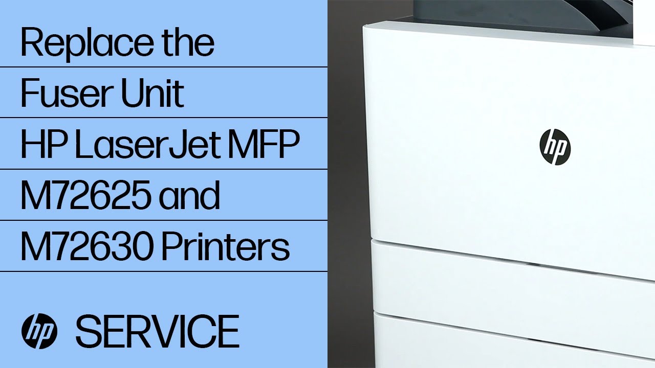 Replace the Fuser Unit | HP LaserJet MFP M72625 and M72630 Printers | HP Support