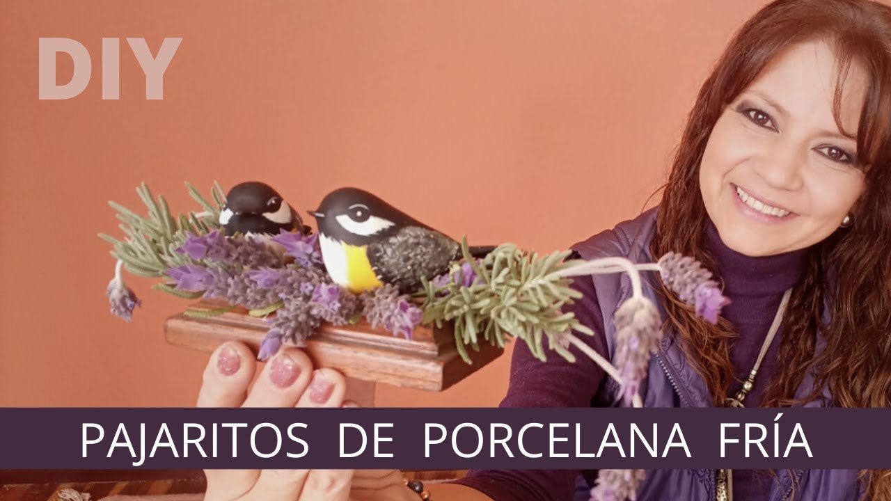 🐦 Como hacer PAJARITOS con PORCELANA FRÍA