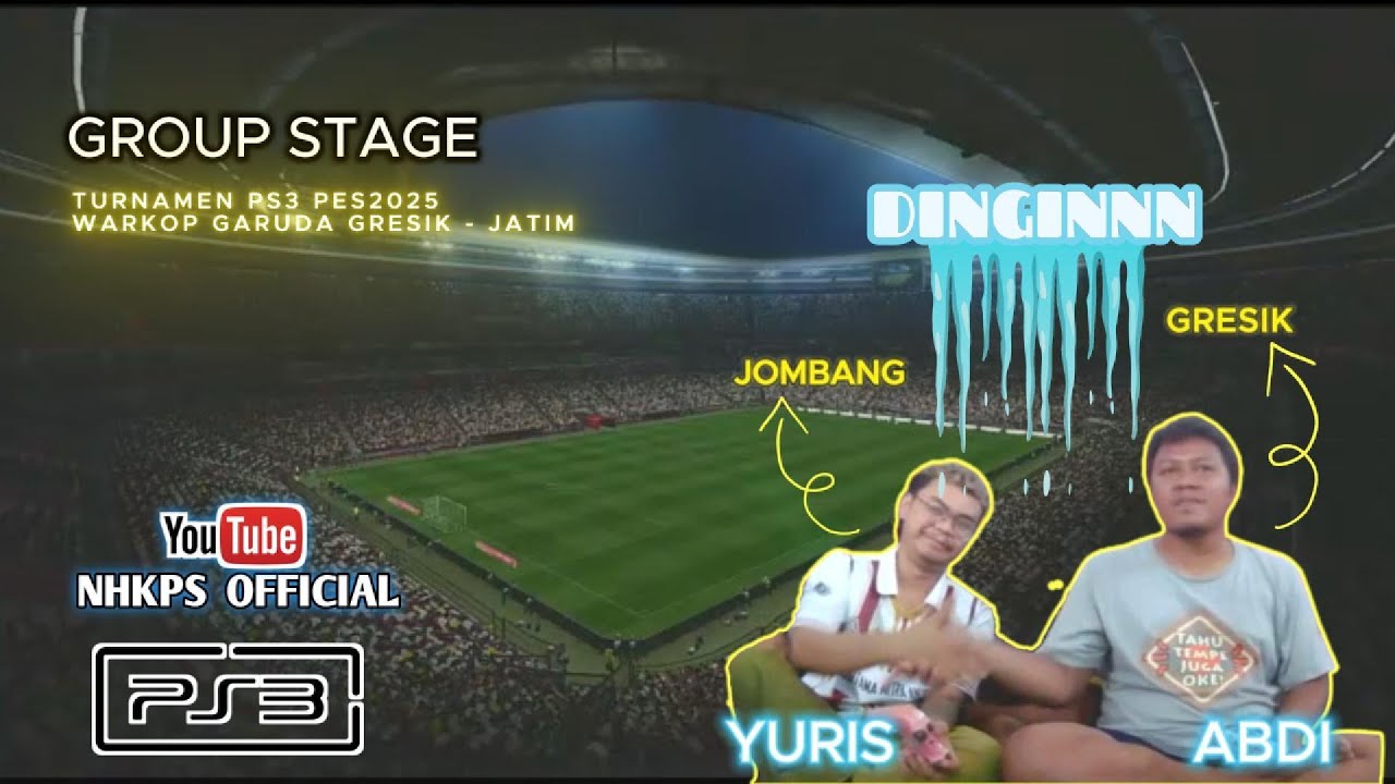 DINGIN BROO !! YURIS VS ABDI, GROUP STAGE- TURNAMEN PS3 JUNI 2025, WARKOP GARUDA, GRESIK - JATIM