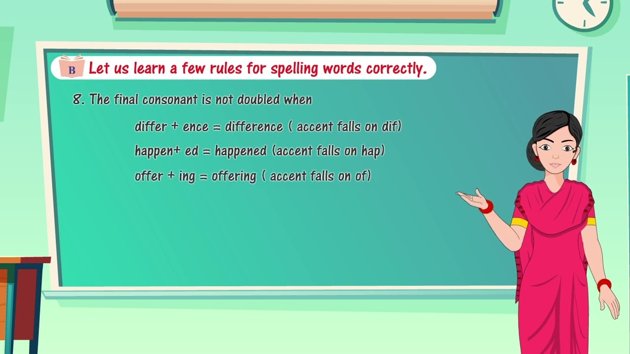 Ch 24  | Gems Educational Books | Grammar | Class 8 | Improving Spelling | For children