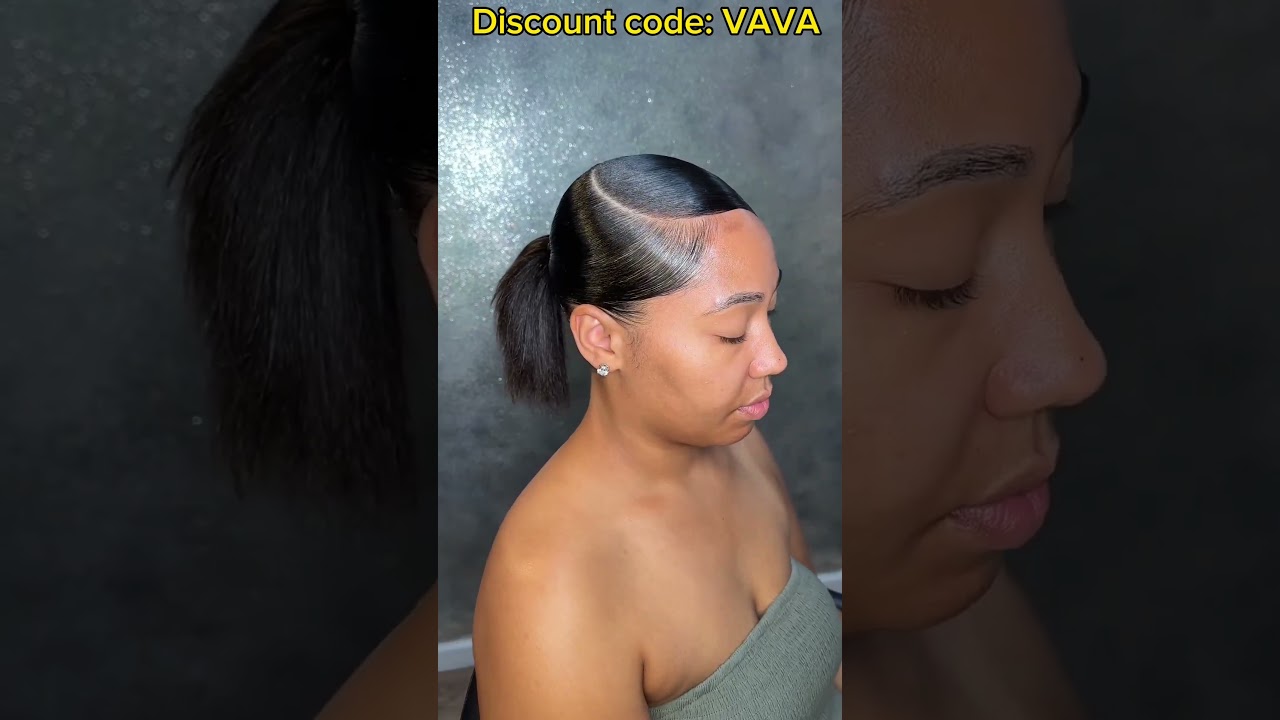 🍀Barbie Ponytail Sleeking + Swoop Tutorial | ELFIN HAIR #transformation #extension #viral