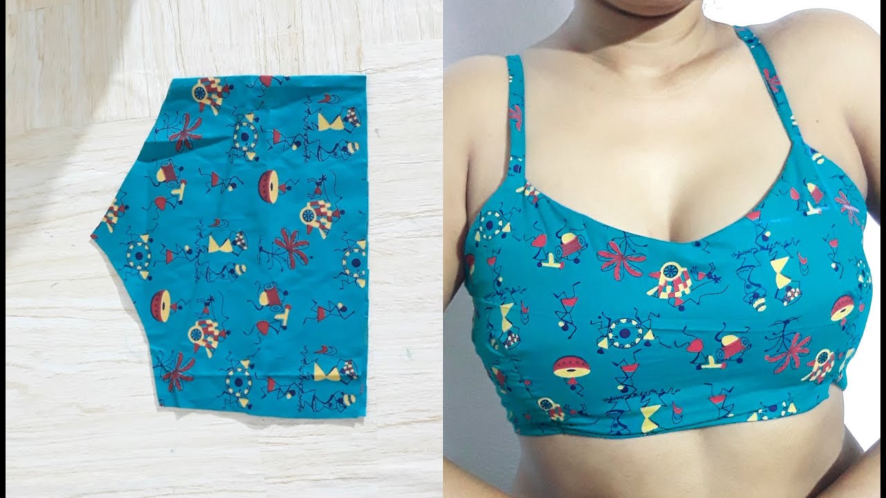 Very Easy Full Coverage Bra Cutting and Stitching | Size 32, 34, 36, 38 | Cotton Bra