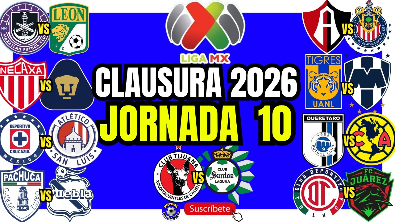 🚨    LIGA  MX    -    JORNADA  10   🚨