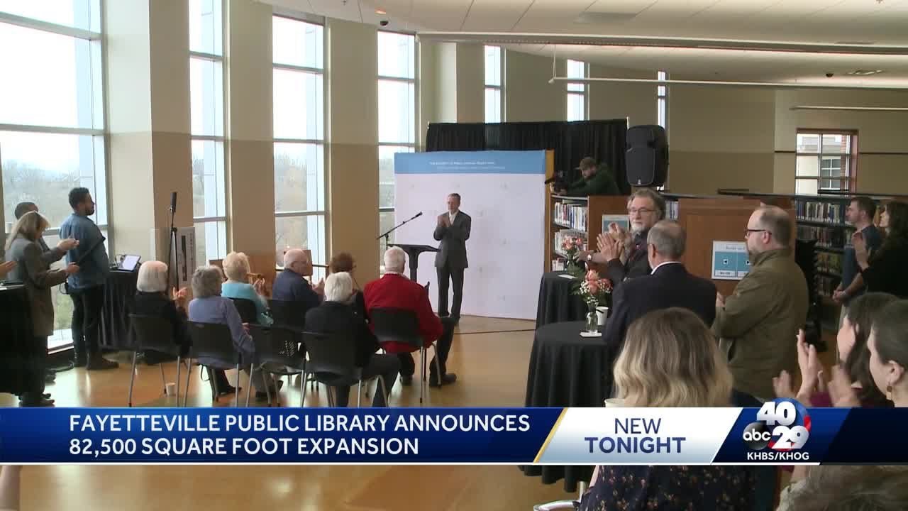 Fayetteville Public Library gets donation to help with expansion