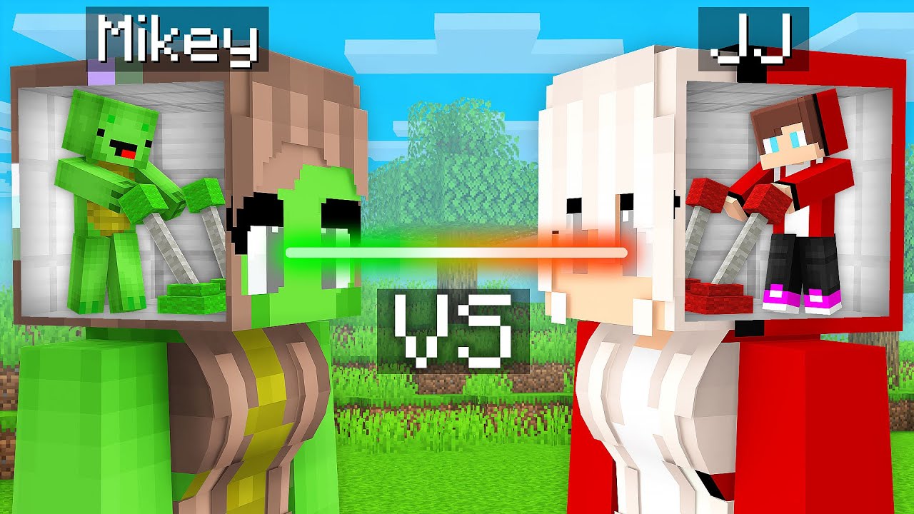 Mikey and JJ Control Girls’ MIND Survival Battle in Minecraft (Maizen)