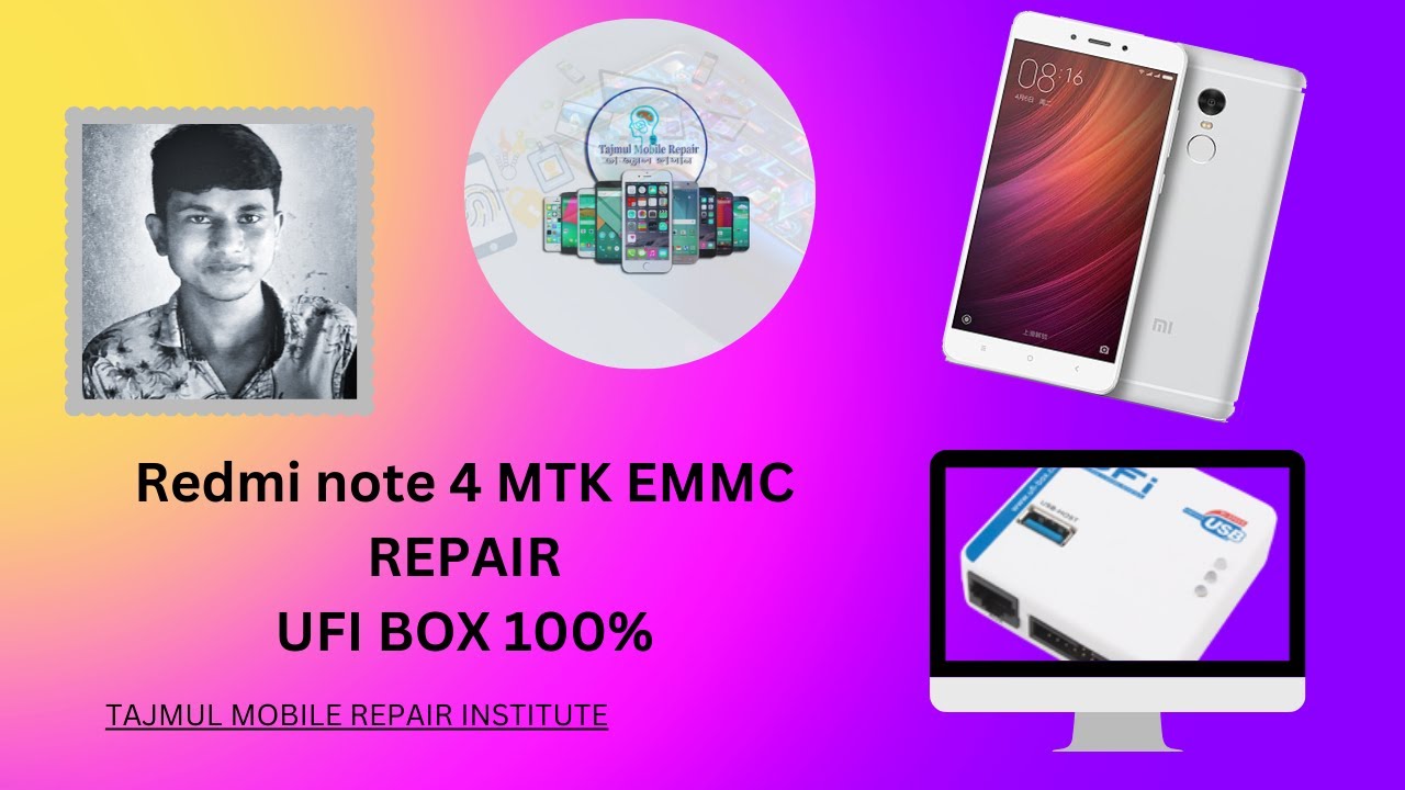 Redmi note 4 Mtk Emmc Repair 100% dan Tajmul Mobile Repair Gsm Tajmul hasan