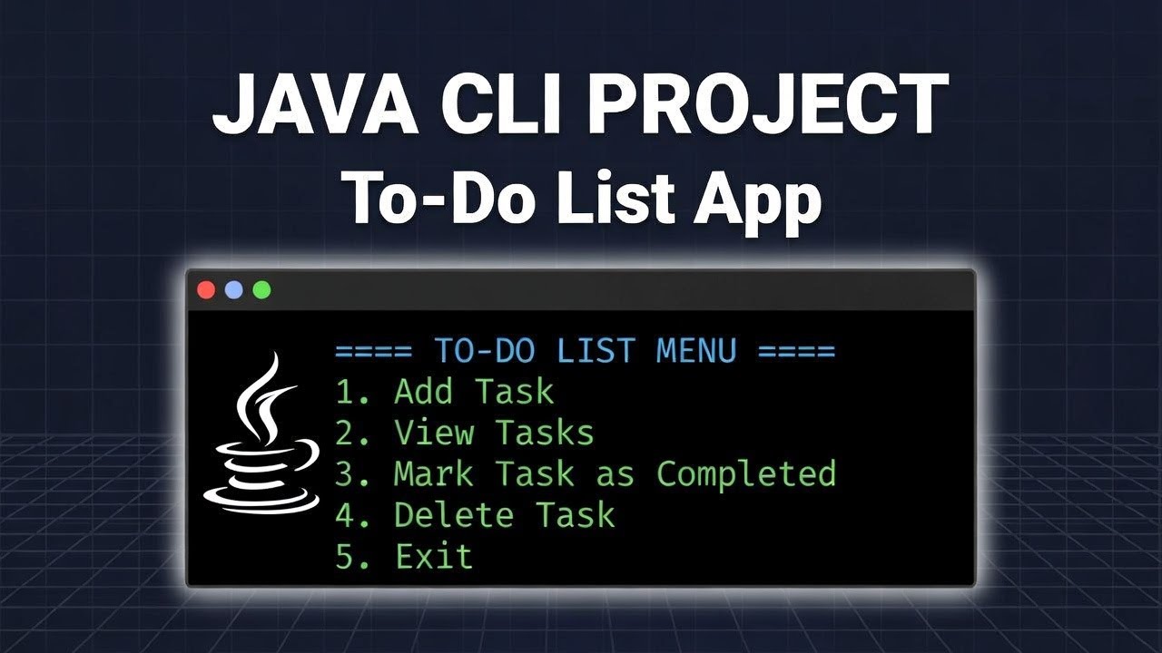 Build a To-Do List CLI App in Java | Beginner Java Project