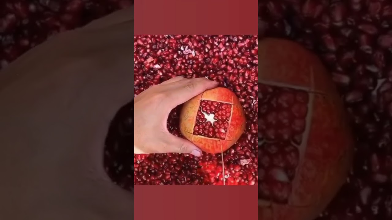 how to cut a pomegranate# anar fruit cutting  fast way#youtubeshorts #trending #shorts