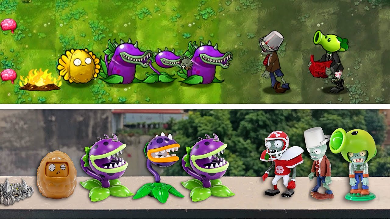 PLANTS VS ZOMBIES: TOY PLANTS VS GAME PLANTS