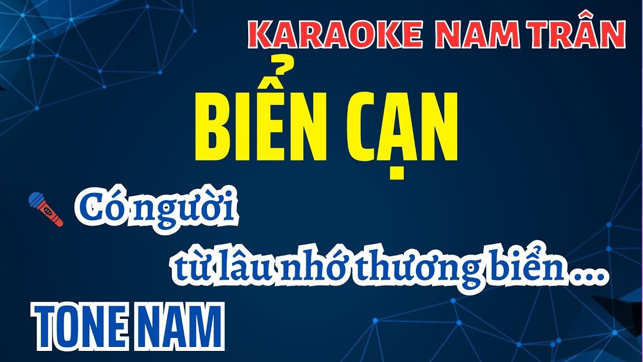 Karaoke Biển Cạn Tone Nam | Nam Trân
