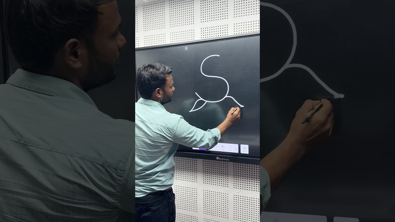How to draw rose drawing from s letters / part 2 #shorts