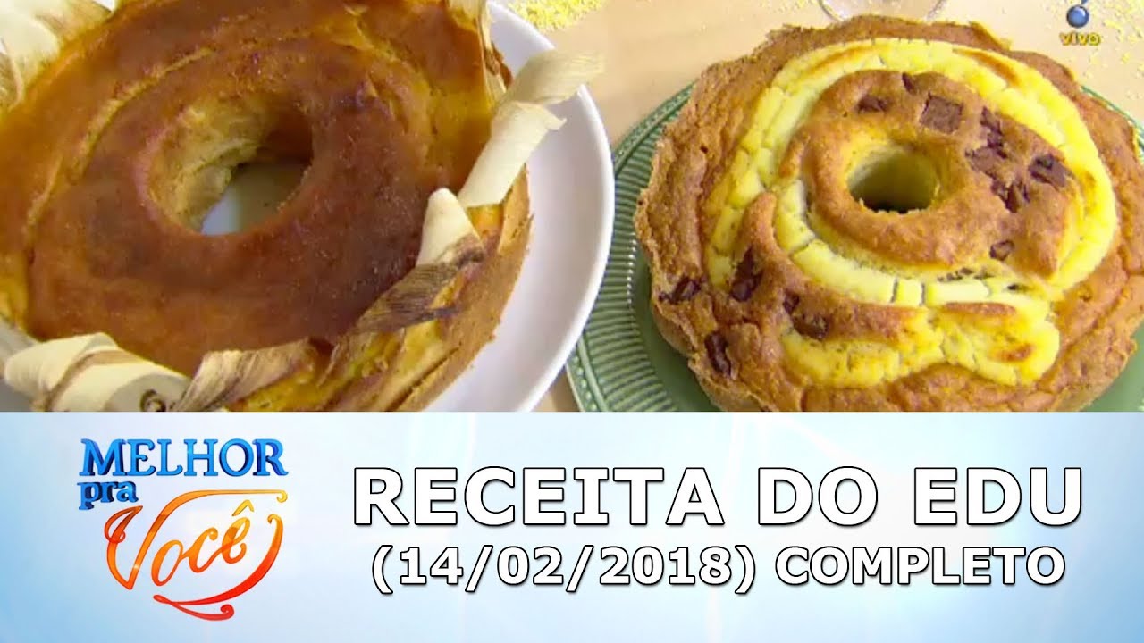 Receitas do Edu: Bolo de pamonha na palha e Pamonha salgada recheada (14/02/18) | Completo