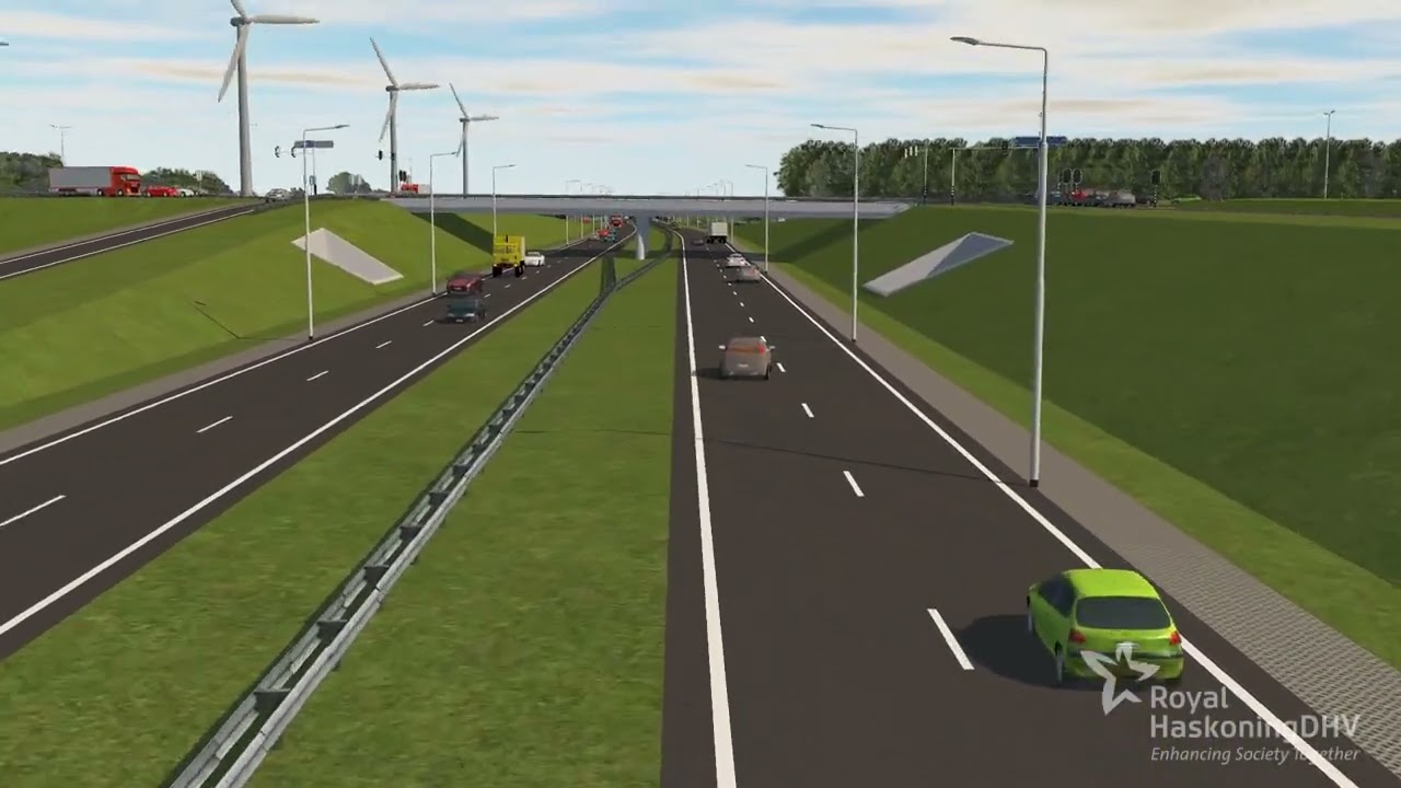 Visualisatie kruising N11 en Burgemeester Smeetsweg west - oost | Provincie Zuid-Holland
