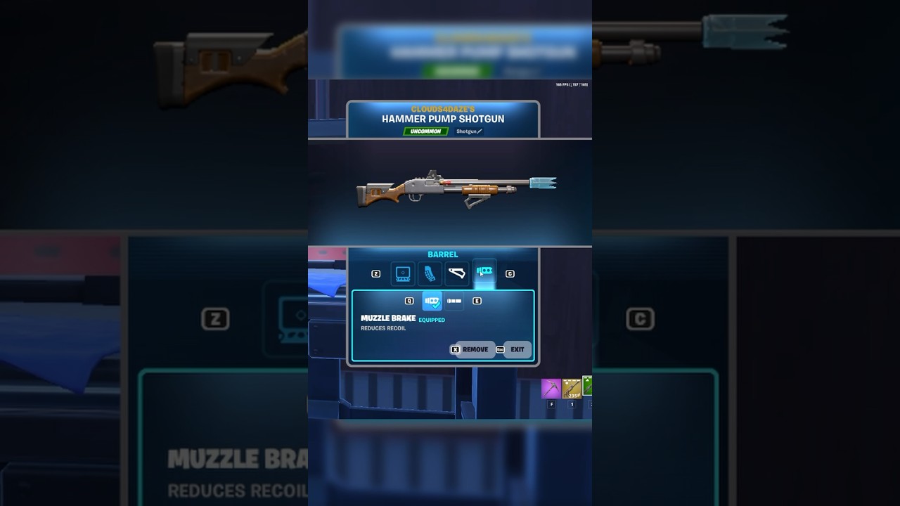 Peter Griffin Shotgun Attachments #fortnite #fortnitechapter5 #fortniteshorts