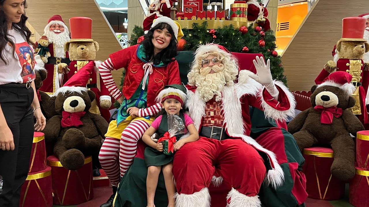 Bianca na OFICINA DO PAPAI NOEL