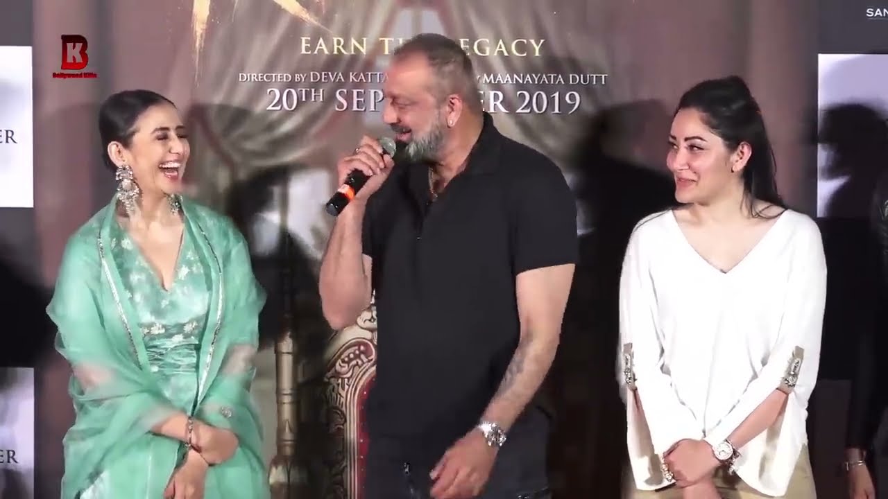 Jackie Shroff Makes Fun With Manyata Dutt In Front Of Sanjay Dutt At TEASER LAUNCH Of  PRASTHANAM