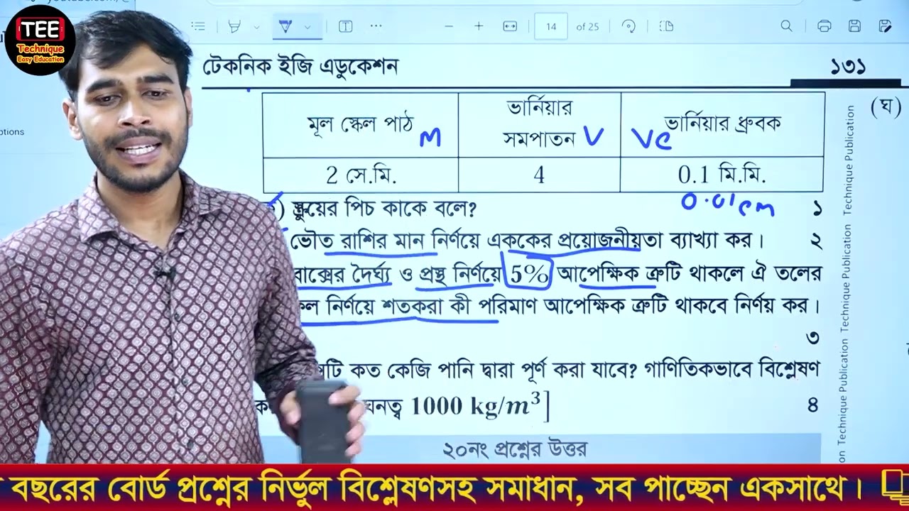 যশোর বোর্ড ২০২২ | অধ্যায় ১ | ভৌত রাশি ও পরিমাপ | এসএসসি পদার্থবিজ্ঞান | SSC Physics Chapter 1