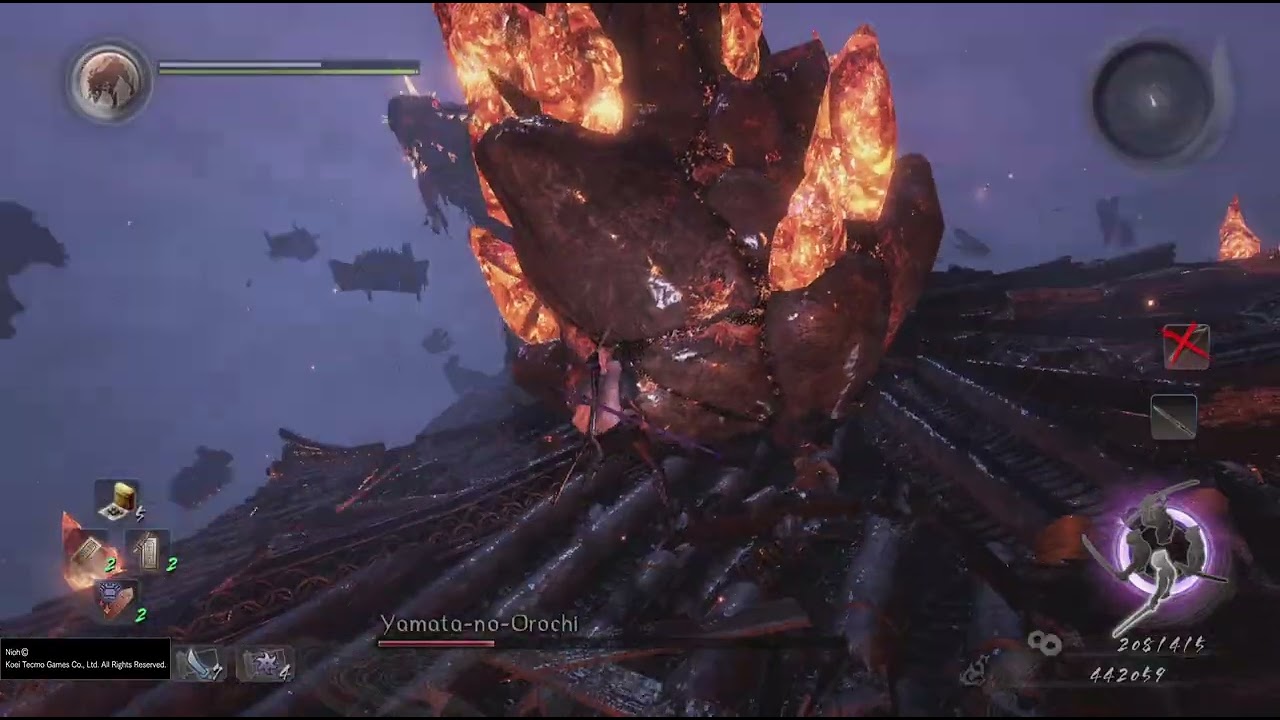 Yamata-no-Orochi Boss Fight Nioh