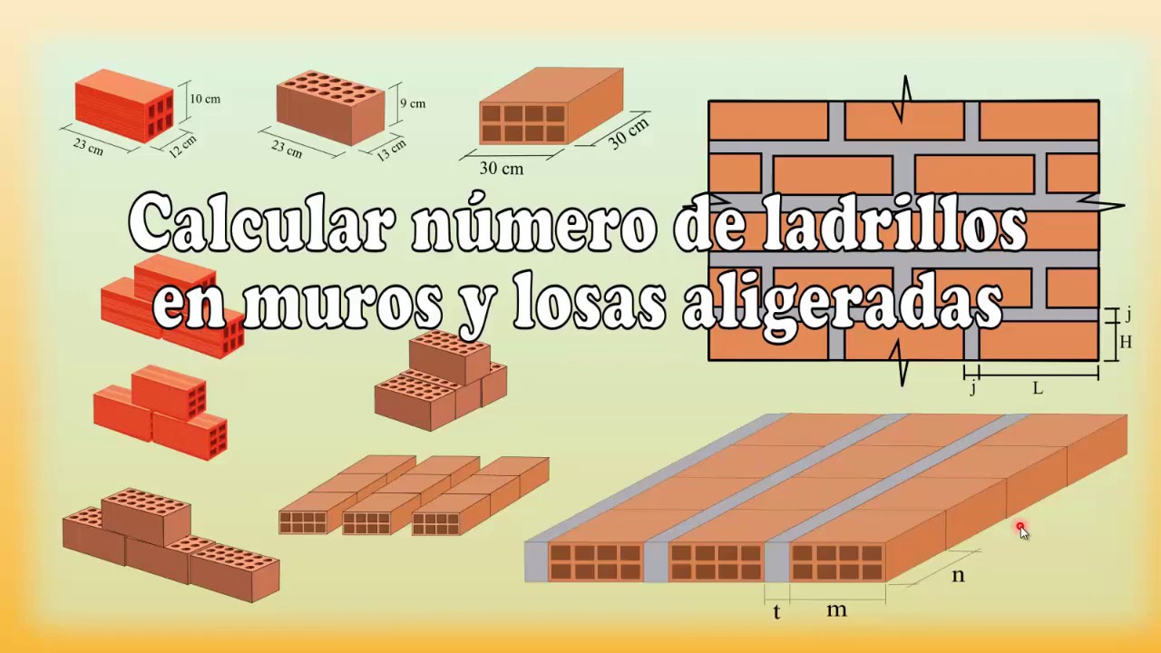 Calcular número de ladrillos en muros y losas aligeradas