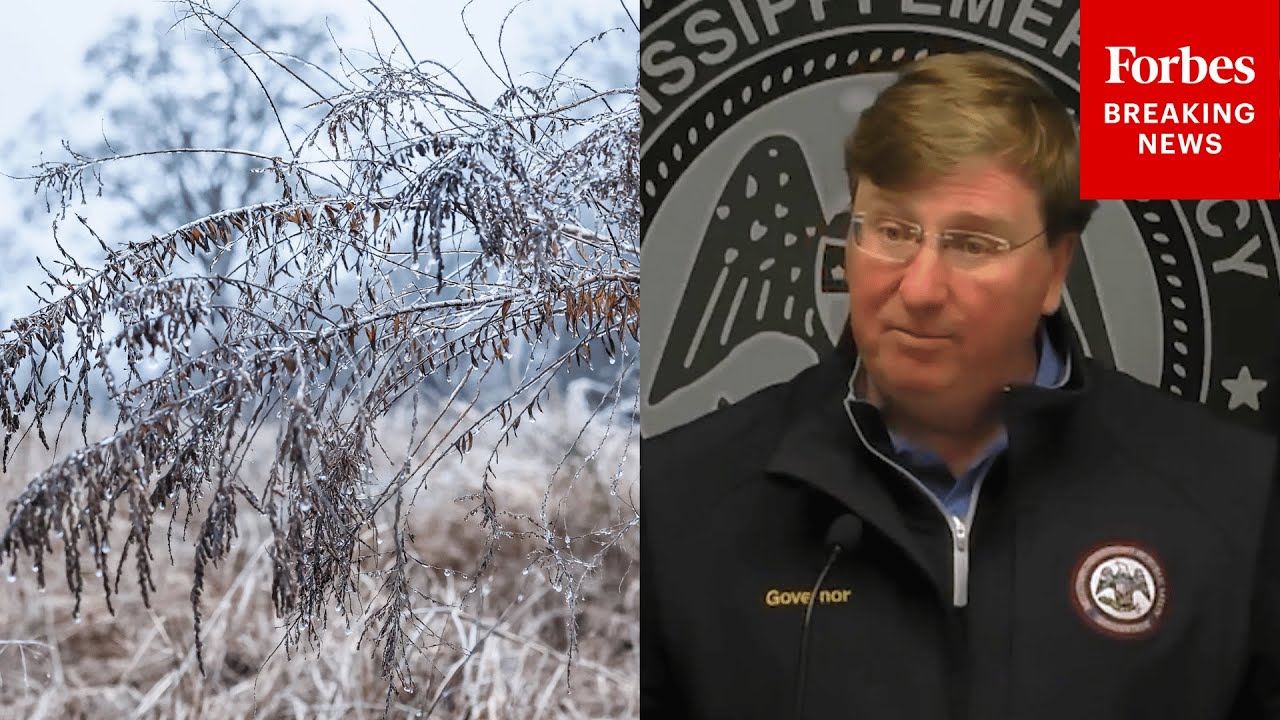 Gov. Tate Reeves Holds Press Briefing On Winter Storm Impact On Mississippi