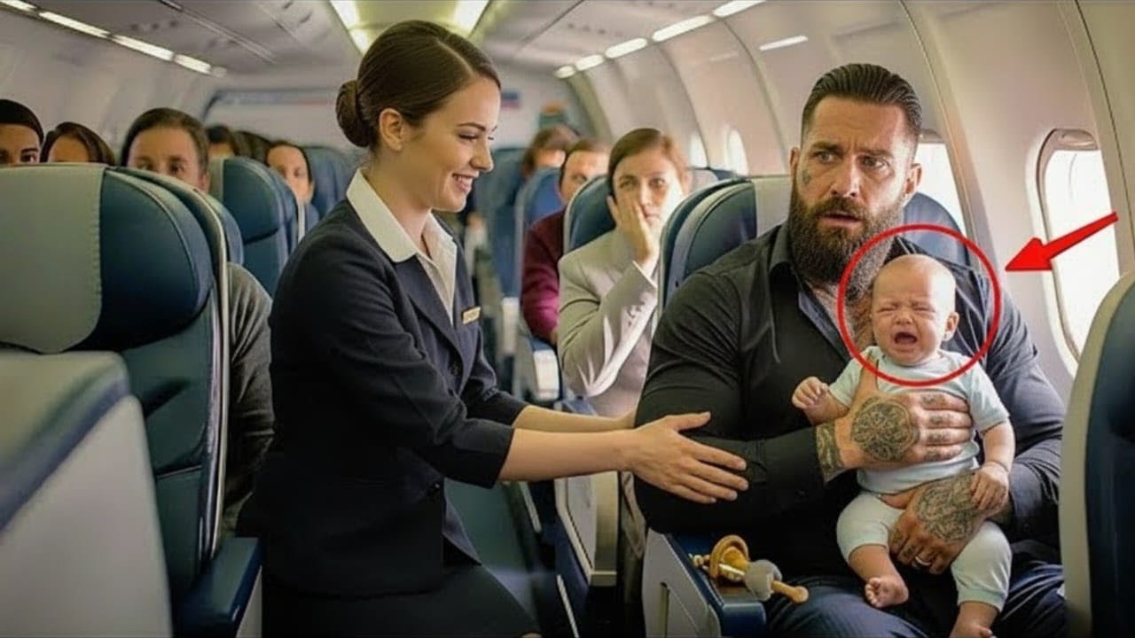 MAFIA BOSS'S BABY CRIED CONTINUOUSLY ON THE PLANE — UNTIL A BEAUTIFUL AIR HOSTESS CALM HER