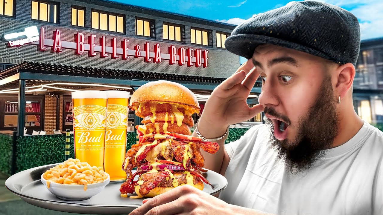 J’ai testé le MEILLEUR burger de Montréal 🍔🔥 (La Belle et La Bœuf)