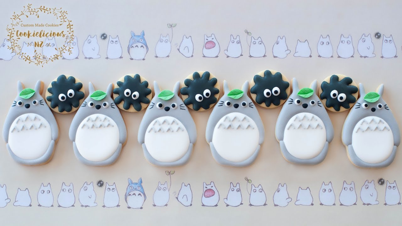 How to Make Cute TOTORO & THE DUST BUNNIES Cookies