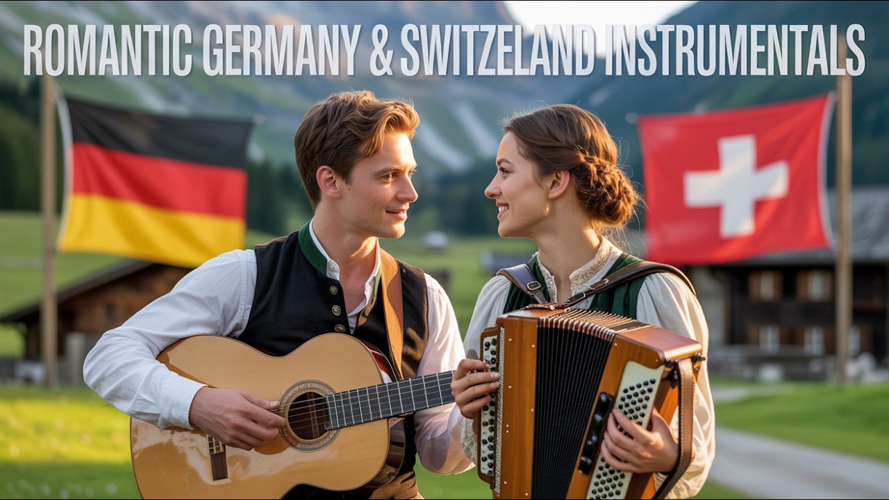 Romantic Germany & Switzerland Instrumentals | Guitar & Accordion Music (1H+)