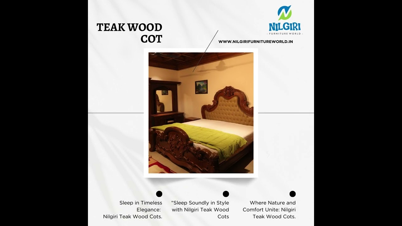 teak wood cot