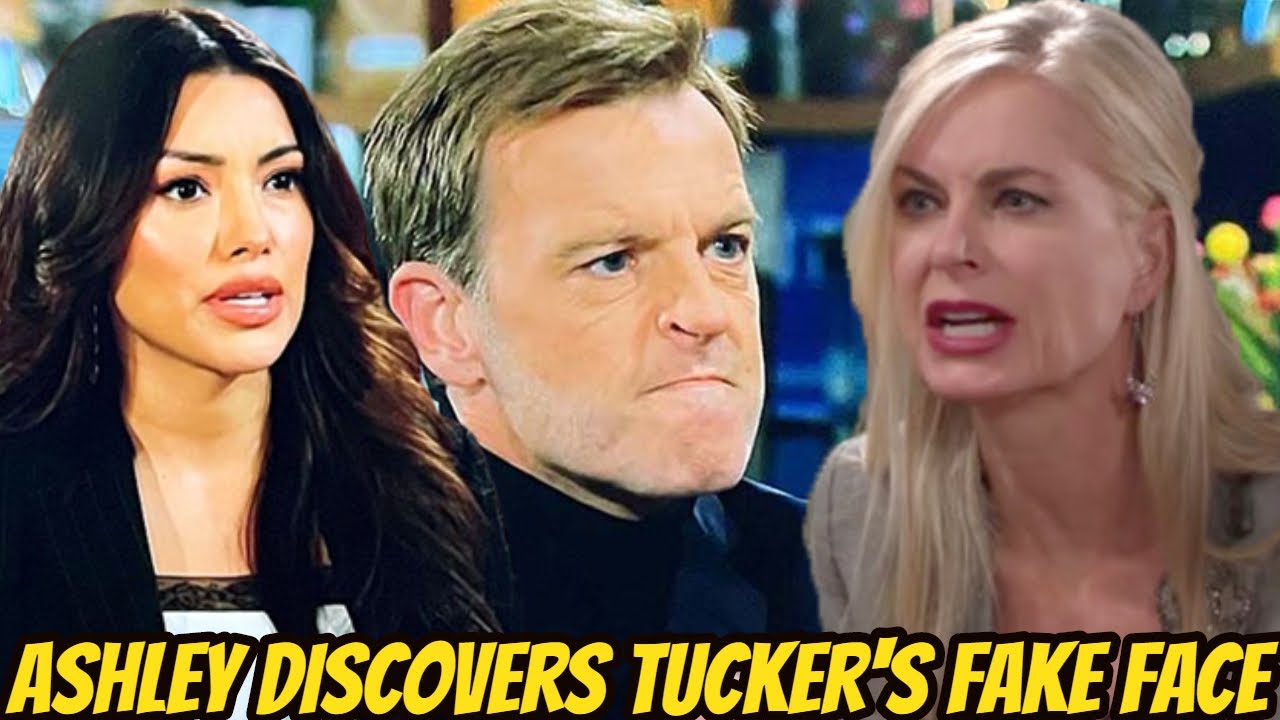 Y&R Spoilers Audra discovers Tucker's fake face manipulating the plot to usurp with Audra