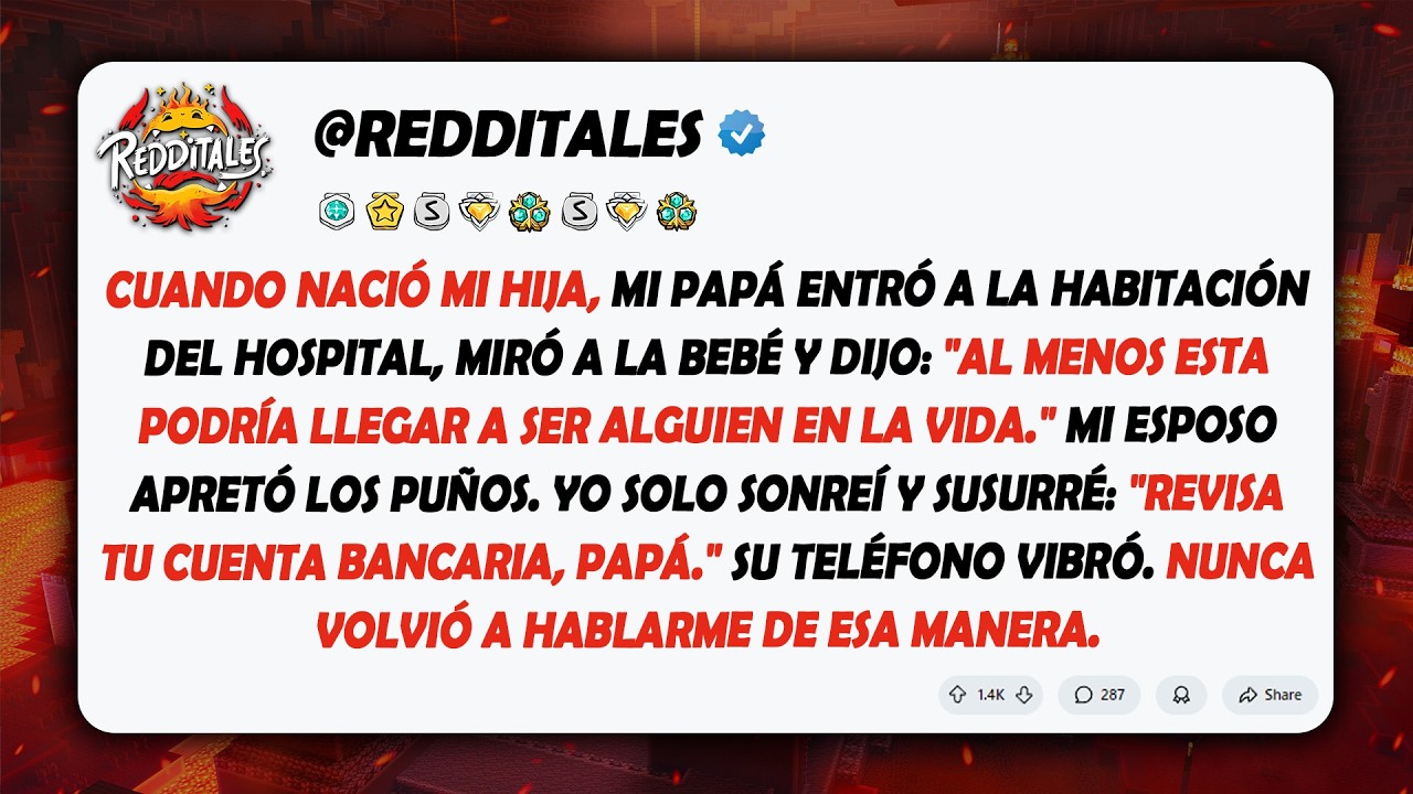 Mi papá se burló de mi recién nacida en el hospital. Le dije: 