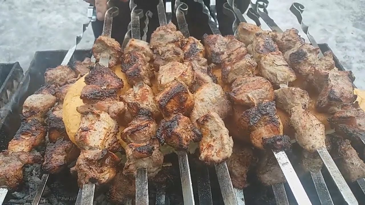 РЕЦЕПТ СОЧНОГО ШАШЛЫКА.МАРИНУЕМ И ЖАРИМ ПРАВИЛЬНО