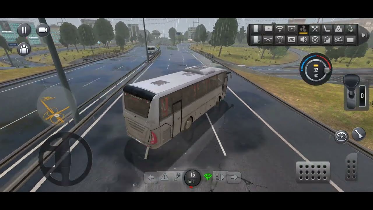 It's so fun to play with the bus and drive around Los Angeles in the rain.