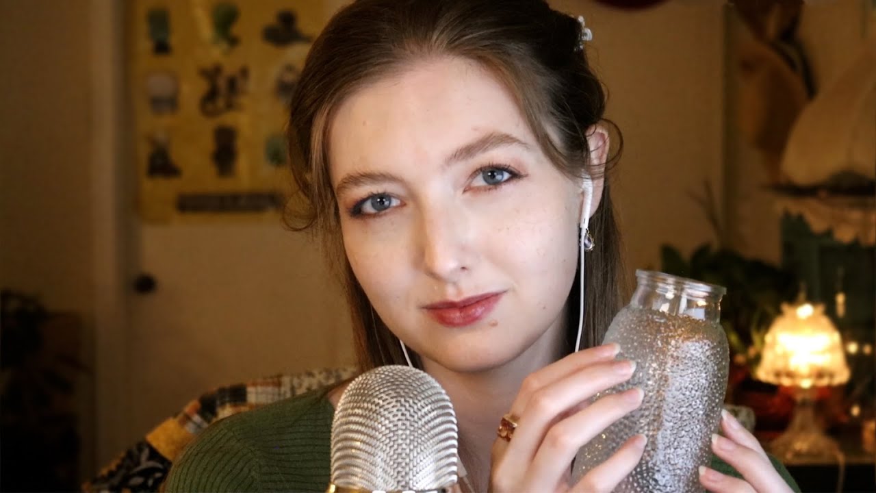 ASMR Glass Vase Tapping with Delay / Echo ✨(No Talking)